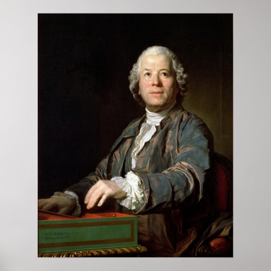 Christoph William Gluck bij het kastje, 1775 Poster (Voorkant)