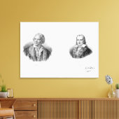 Christoph Williambald von Gluck en Andre Canvas Afdruk (Insitu (Woonkamer))