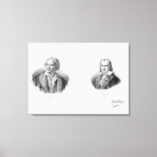 Christoph Williambald von Gluck en Andre Canvas Afdruk (Voorkant)