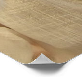 Christophe LEROY Chemise blanche balcon ciel bleu Poster (Hoek)