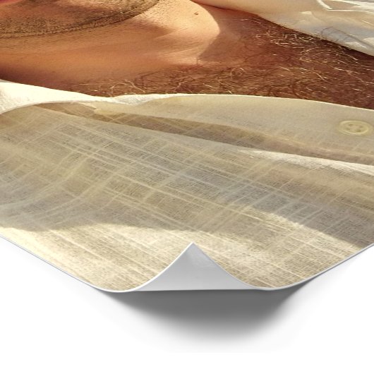 Christophe LEROY - Chemise blanche balcon Poster (Hoek)