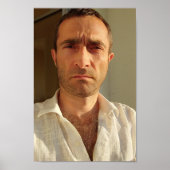 Christophe LEROY - Chemise blanche balcon Poster (Voorkant)