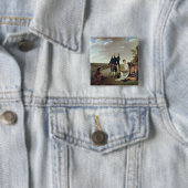 Christophe-Philippe Oberkampf en familie Vierkante Button 5,1 Cm (In situ)