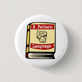 Christopher Alexander A Pattern Book Pin Ronde Button 3,2 Cm (Voorkant)