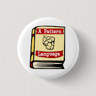 Christopher Alexander A Pattern Book Pin Ronde Button 3,2 Cm