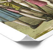 Christopher Columbus (1451-1506) met Hernando Cor Poster (Hoek)