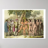 Christopher Columbus (1451-1506) met Hernando Cor Poster (Voorkant)