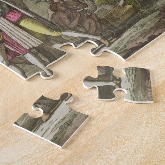Christopher Columbus (1451-1506) met Native Ameri Legpuzzel (Zijkant)