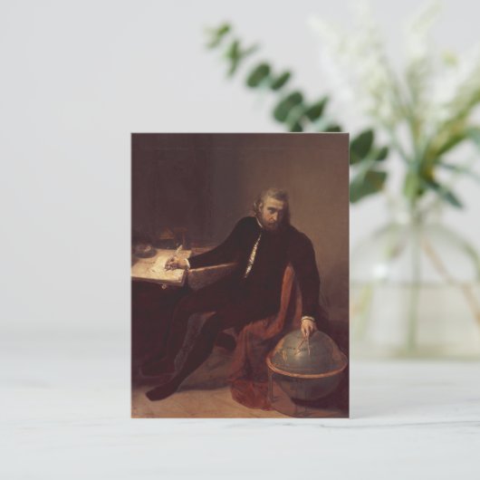 Christopher Columbus, 1839 Briefkaart (Staand voorkant)