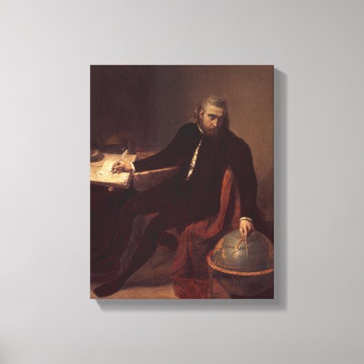 Christopher Columbus, 1839 Canvas Afdruk (Voorkant)