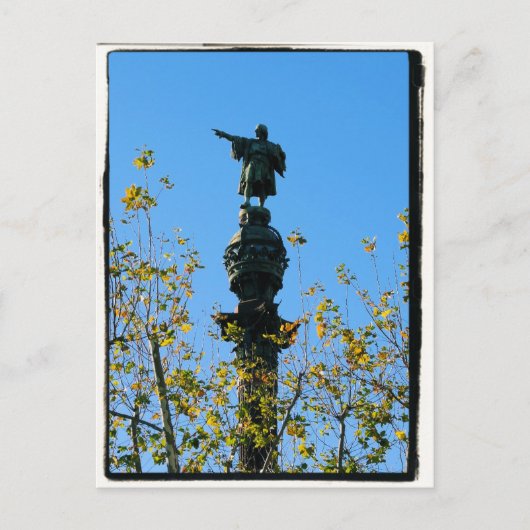 Christopher Columbus - Barcelona, Spanje Briefkaar Briefkaart (Voorkant)