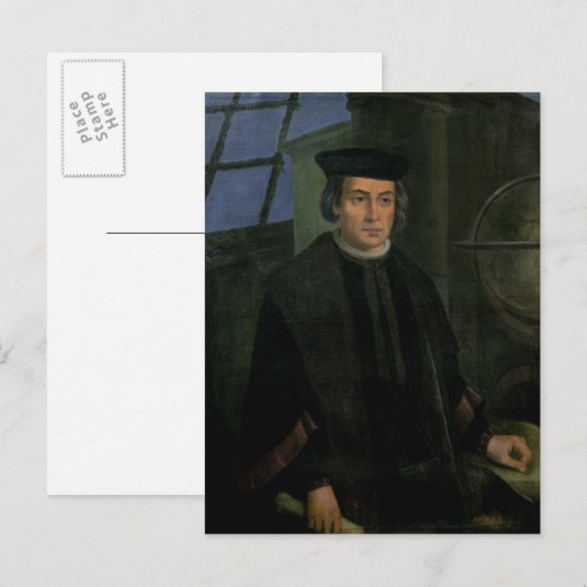 Christopher Columbus Briefkaart (Voorkant / Achterkant)