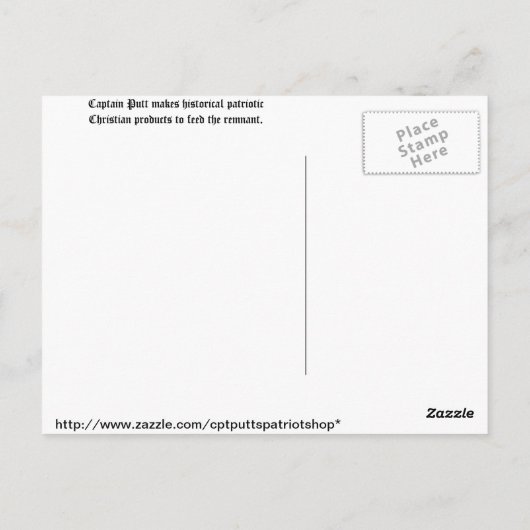 Christopher Columbus Briefkaart (Achterkant)