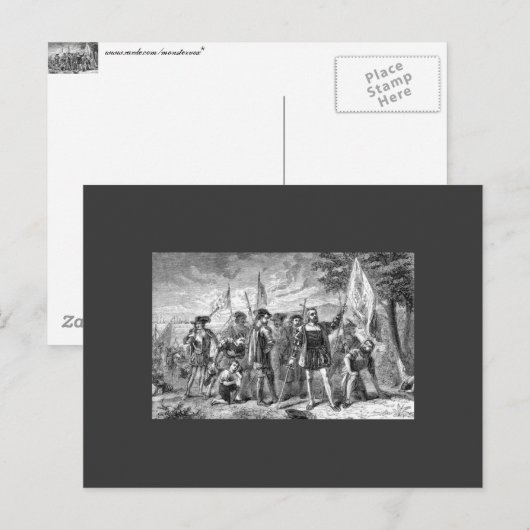 Christopher Columbus Briefkaart (Voorkant / Achterkant)