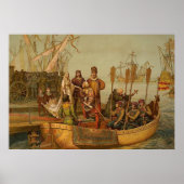 Christopher Columbus die Spanje verlaat Poster (Voorkant)