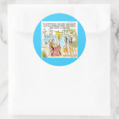 Christopher Columbus Emigreert Naar Amerika Grappi Ronde Sticker (Tas)