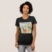 Christopher Columbus Emigreert Naar Amerika Grappi T-shirt (Voorkant volledig)