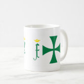 Christopher Columbus Flag Koffiemok (Voorkant rechts)