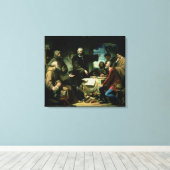 Christopher Columbus in het klooster van la Canvas Afdruk (Insitu (Houten vloer))