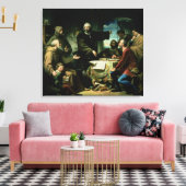 Christopher Columbus in het klooster van la Canvas Afdruk (Insitu (Woonkamer))