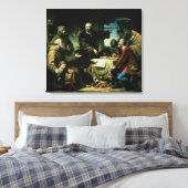 Christopher Columbus in het klooster van la Canvas Afdruk (Insitu (Slaapkamer))