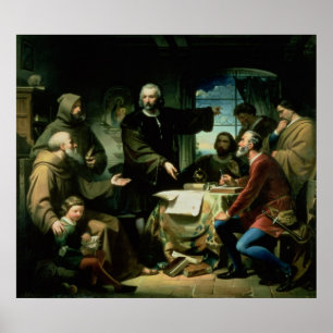 Christopher Columbus in het klooster van la Poster