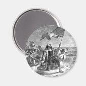 Christopher-Columbus Landing Magneet (Voorkant / Achterkant)
