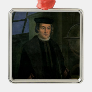 Christopher Columbus Metalen Ornament