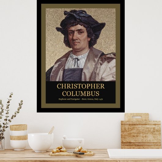 Christopher Columbus Poster (Keuken)