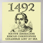 Christopher Columbus redde het Poster van de Vrede (Voorkant)