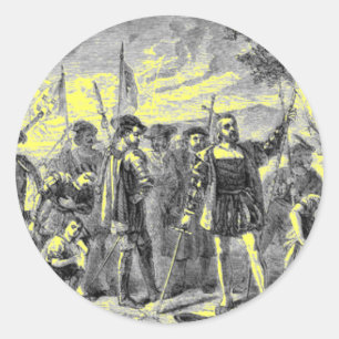 Christopher Columbus Ronde Sticker