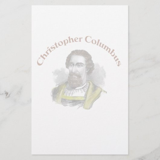 Christopher Columbus Stationery Briefpapier (Voorkant)