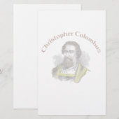 Christopher Columbus Stationery Briefpapier (Voorkant / Achterkant)