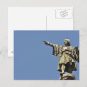 Christopher Columbus Statue Briefkaart (Voorkant / Achterkant)