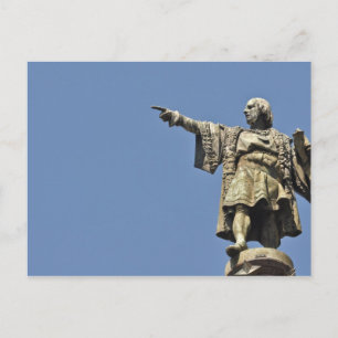 Christopher Columbus Statue Briefkaart
