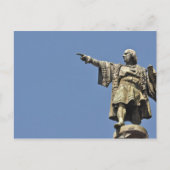 Christopher Columbus Statue Briefkaart (Voorkant)