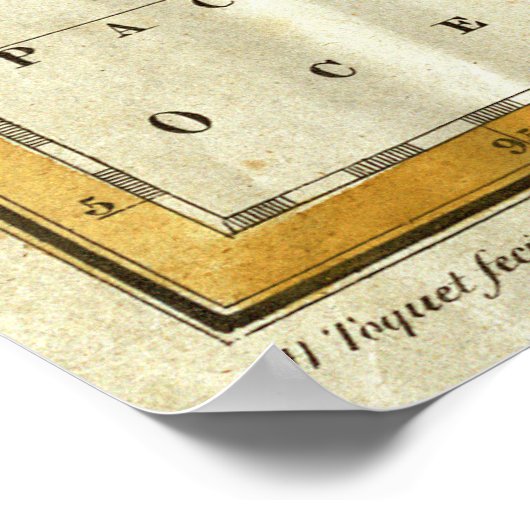 Christopher Columbus Voyage Map (1828) Poster (Hoek)