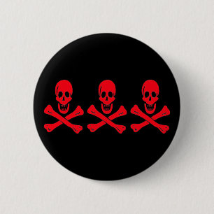 Christopher Condent-Red Ronde Button 5,7 Cm