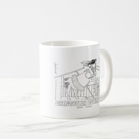 Christopher Cowlumbus Koffiemok (Voorkant rechts)