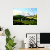 Christopher Cranch over de rivier die tussen de we Poster (Thuiskantoor)