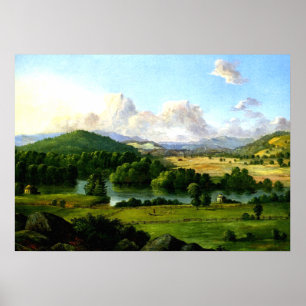 Christopher Cranch over de rivier die tussen de we Poster