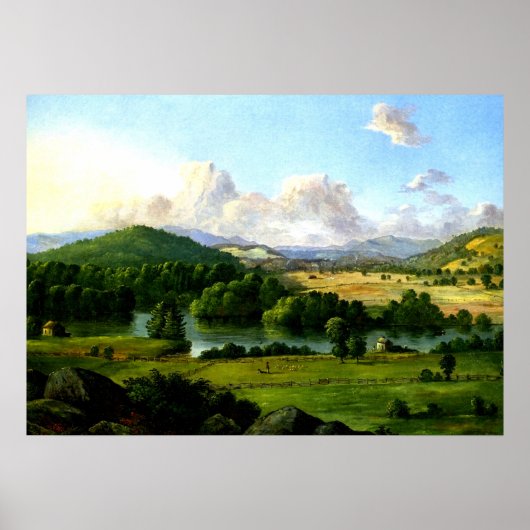 Christopher Cranch over de rivier die tussen de we Poster (Voorkant)