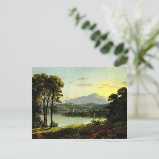 Christopher Cranch - Uitzicht op de Hudson Briefkaart (Staand voorkant)