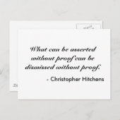 Christopher Hitchens Briefkaart (Voorkant / Achterkant)