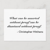 Christopher Hitchens Briefkaart (Voorkant)