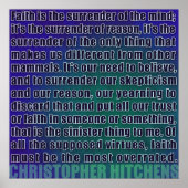 Christopher Hitchens | Overlevering van het Poster (Voorkant)