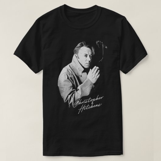Christopher Hitchens Retro Style Fan Design T-shirt (Design voorkant)