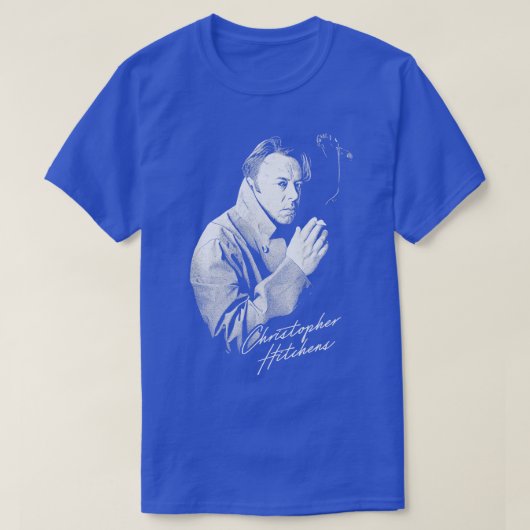 Christopher Hitchens Retro Style Fan Design T-shirt (Design voorkant)