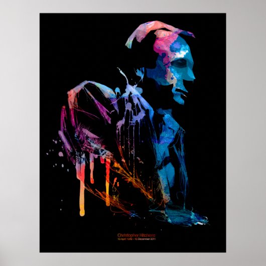 Christopher Hitchens RIP Poster (Voorkant)