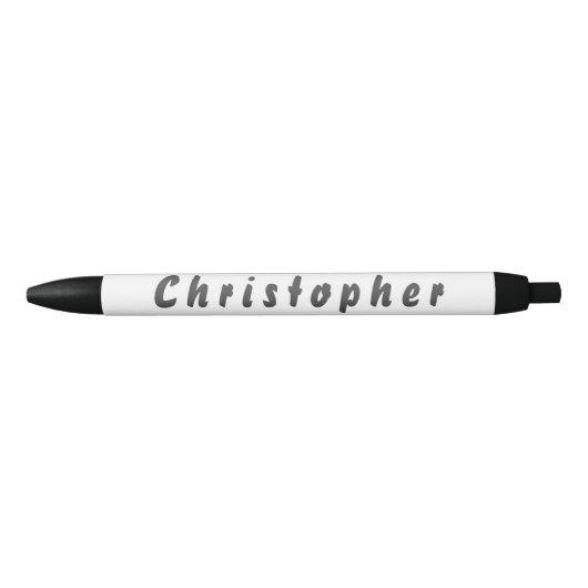 Christopher Kugelschreiber Zwarte Inkt Pen (Voorkant)